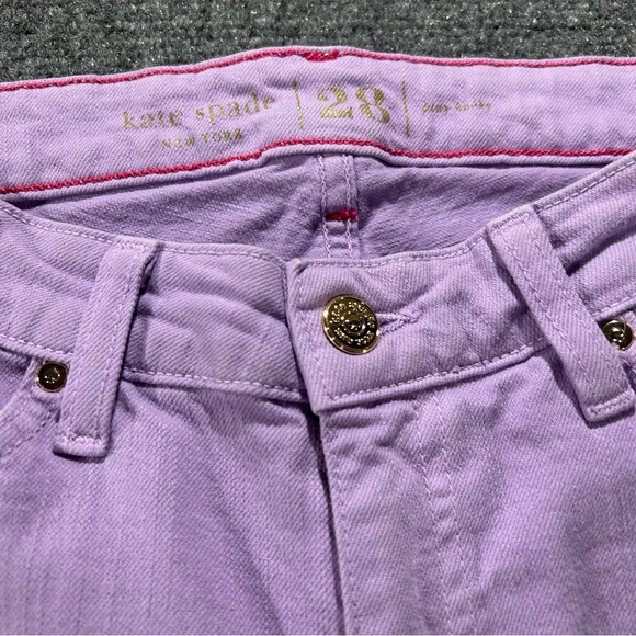 Kate Spade New York Broome Street “Play Hooky” Lavender Skinny Jeans Size 28 - Picture 3 of 15